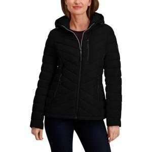 imageNautica Womens Chevron Puffer JacketBlack
