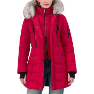 imageNautica Womens Hooded AnorakN Red