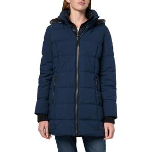 imageNautica Womens Puffer with Vestie and Faux Fur TrimNavy Seas