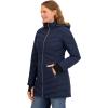 imageNautica Womens 34 Length Light Weight PufferNavy Seas