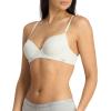 imageNautica Womens 3Pack Bras Cotton Blend Light Lift Everyday TShirt Bra SetLt Heather GreySoft TaupeBlack