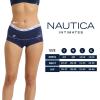 imageNautica Womens Cotton Boyshort Underwear Set 5PackNavy SeaStarlit GreyMd Heather GreyDeep PomegranateBrushed Floral