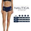 imageNautica Womens Cotton Boyshort Underwear Set 5PackNocturnal NavyWhiteBlue SageVolcano AshNt Blue Dot