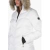 imageNautica Womens Mist Heavyweight Winter Coat Puffer Jacket with Detachable Faux Fur HoodMarshmallow
