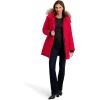 imageNautica Womens Mist Heavyweight Winter Coat Puffer Jacket with Detachable Faux Fur HoodNautica Red