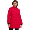 imageNautica Womens Mist Heavyweight Winter Coat Puffer Jacket with Detachable Faux Fur HoodNautica Red