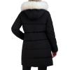 imageNautica womens Heavyweight Puffer Jacketfaux Furlined Hood Wind Waterresistant Winter CoatBlack