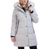 imageNautica womens Heavyweight Puffer Jacketfaux Furlined Hood Wind Waterresistant Winter CoatSilver Grey