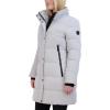 imageNautica womens Heavyweight Puffer Jacketfaux Furlined Hood Wind Waterresistant Winter CoatSilver Grey
