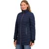 imageNautica Womens 34 Length Light Weight PufferNavy Seas