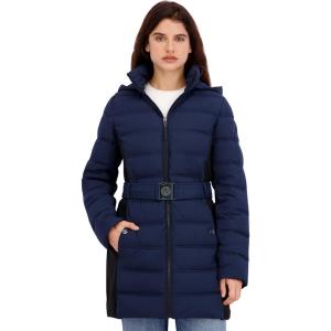 imageNautica Womens Solid Lightweight Packable PufferNavy Seas