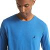 imageNautica Mens JClass Logo Long Sleeve TShirtNew Delft Blue