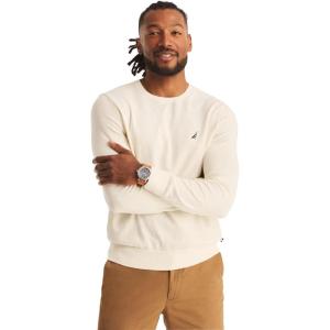 imageNautica Mens JClass Logo Long Sleeve TShirtMarshmallow