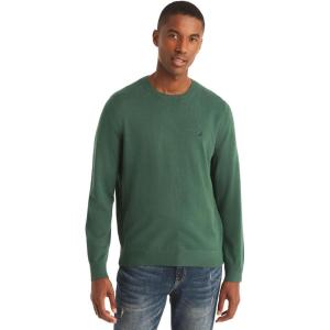 imageNautica Mens JClass Logo Long Sleeve TShirtRain Forest Green