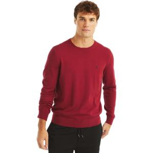 imageNautica Mens JClass Logo Long Sleeve TShirtVintage Berry