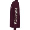 imageNautica Boys Long Sleeve Screen Print Graphic TShirtBold Tawny Port