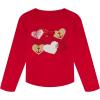 imageNautica Girls Long Sleeve Graphic TShirtRed Heart Anchor