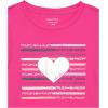imageNautica Girls Short Sleeve TShirt with Fun Graphic Design Cotton Tee with Tagless InteriorBeetroot Heart