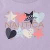 imageNautica Girls Short Sleeve TShirt with Fun Graphic Design Cotton Tee with Tagless InteriorPurple Heart Star