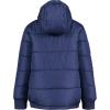 imageNautica boys Heavyweight Hooded Bubble Jacket With Polar Fleece LiningJ NavyOrange