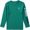 imageNautica Boys Long Sleeve Screen Print Graphic TShirtGreen Lake 2c Icon