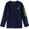 imageNautica Boys Long Sleeve Screen Print Graphic TShirtNavy 2c Icon