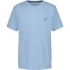 imageNautica Boys Short Sleeve Solid VNeck TShirt Soft Comfortable Relaxed FitBlue Bell