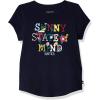 imageNautica Girls Short Sleeve TShirt with Fun Graphic Design Cotton Tee with Tagless InteriorNavy Sunny State