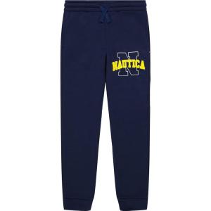 imageNautica Boys Fleece Jogger SweatpantsOld School J Navy