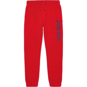 imageNautica Boys Fleece Jogger SweatpantsStacked Carmine