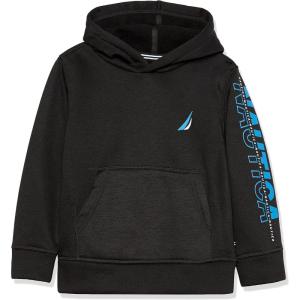 imageNautica Boys Pullover Fleece Hoodie SweatshirtBlack