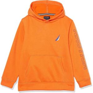 imageNautica Boys Pullover Fleece Hoodie SweatshirtFireside Sleeve Hit