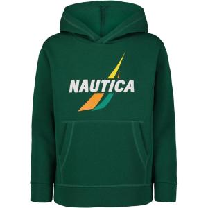 imageNautica Boys Pullover Fleece Hoodie SweatshirtJclass Spilt Evergreen
