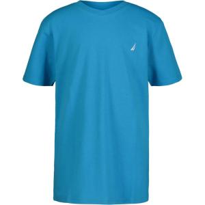 imageNautica Boys Short Sleeve Solid VNeck TShirt Soft Comfortable Relaxed FitHawaiian Ocean