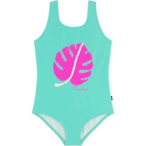 imageNautica Girls OnePiece Swimsuit with UPF 50 Sun Protection Quick Drying Bathing SuitCockatoo Palm