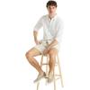 imageNautica Mens Nautica Sustainably Crafted Classic Fit Linen ShirtDeck Bright White