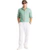 imageNautica Mens Nautica Sustainably Crafted Classic Fit Linen ShirtDeck Frosty Spruce