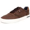 imageNautica Mens Casual LaceUp Sneakers Classic LowTop Fashion Shoes with Sleek Everyday StyleDark Brown Tan