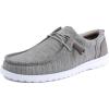 imageNautica Mens Comfort Loafers SlipOn Boat Shoe Lightweight Casual Stretch SneakerRushfordHeather Grey
