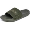 imageNautica Mens Slide Sandals  Comfortable SlipOn Pool ampamp Beach Shoes with Cushioned Footbed for Casual WearOliveasti