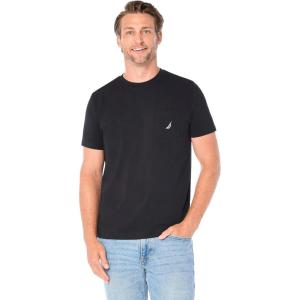 imageNautica Mens Classic Fit Pocket TShirtTrue Black