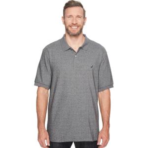 imageNautica Short Sleeve Solid Deck Polo Shirt ShirtCharcoal Heather