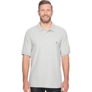 imageNautica Short Sleeve Solid Deck Polo Shirt ShirtGrey Heather