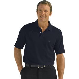 imageNautica Short Sleeve Solid Deck Polo Shirt ShirtNavy