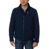 imageNautica Mens Lightweight Windbreaker Stretch Athletic Outdoor Full Zip Bomber Golf JacketBlack