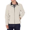 imageNautica Mens Lightweight Windbreaker Stretch Athletic Outdoor Full Zip Bomber Golf JacketSand