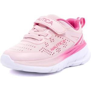 imageNautica Kids Fashion Sneaker Athletic Running Shoe with One Strap Boys  GirlsToddlerLittle KidPink Purplemorris