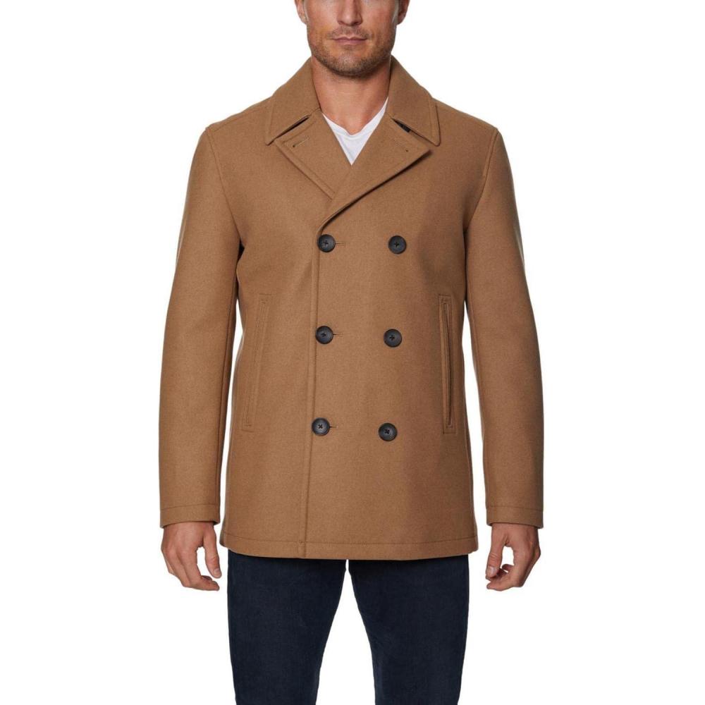 imageNautica Mens Big Wool Peacoat  SizesBeige