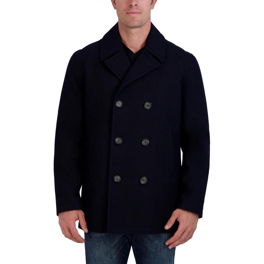 imageNautica Mens Big Wool Peacoat  SizesNavy Dr