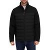 imageNautica Mens 100 Percent Polyester Open Bottom with Knit Trim Inside CollarBlack